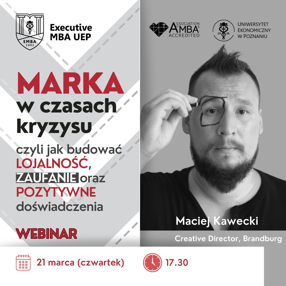 Read more about the article Marka w czasach kryzysu – spotkanie z praktykiem 21.03.2024